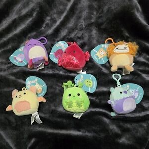 Squishmallows Clip-On Plush Set